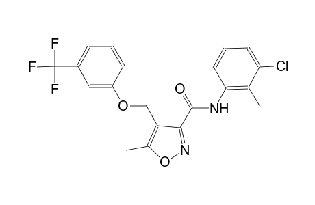 N-(3-chloro-2-methylphenyl)-5-methyl-4-{[3-(trifluoromethyl)phenoxy]methyl}-3-isoxazolecarboxamide