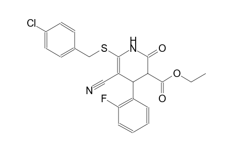 3-pyridinecarboxylic acid, 6-[[(4-chlorophenyl)methyl]thio]-5-cyano-4-(2-fluorophenyl)-1,2,3,4-tetrahydro-2-oxo-, ethyl ester
