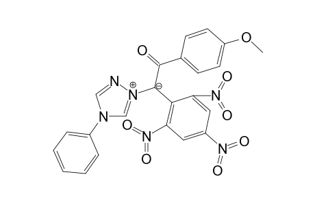 4-Methoxybenzoyl 4-phenyl-1,2,4-triazol-1-ium 2,4,6-trinitrophenylmethylide
