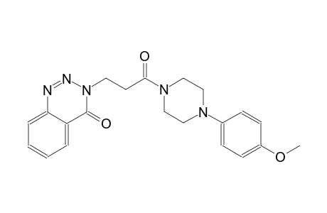 1,2,3-benzotriazin-4(3H)-one, 3-[3-[4-(4-methoxyphenyl)-1-piperazinyl]-3-oxopropyl]-