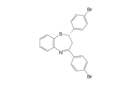 (S) 2-(4-Bromophenyl)-4-(4-bromophenyl)-2,3-dihydro-1,5-benzothiazepine