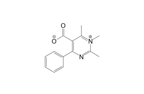 Pyrimidinium, 5-carboxy-1,2,6-trimethyl-4-phenyl-, hydroxide, inner salt