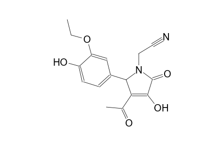 [3-acetyl-2-(3-ethoxy-4-hydroxyphenyl)-4-hydroxy-5-oxo-2,5-dihydro-1H-pyrrol-1-yl]acetonitrile