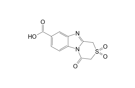 2,2-Dioxo-1,3-dihydro-4H-benzo[4',5']imidazo[2,1-c]-[1,4]thiazine-4-one-8-carboxylic acid