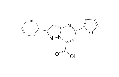 pyrazolo[1,5-a]pyrimidine-7-carboxylic acid, 5-(2-furanyl)-2-phenyl-
