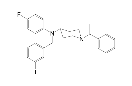 N-4-Fluorophenyl-N-(3-iodobenzyl)-1-(1-phenylethyl)piperidin-4-amine