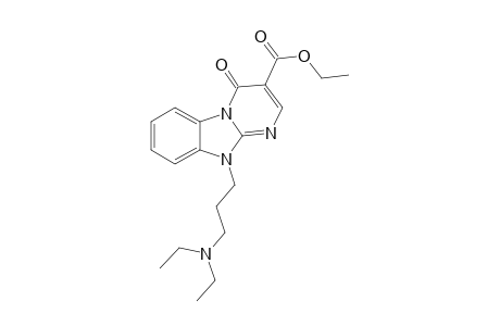 10-[3-(diethylamino)propyl]-4-keto-pyrimido[1,2-a]benzimidazole-3-carboxylic acid ethyl ester