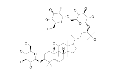 3-O-BETA-D-GLUCOPYRANOSYL-OXOMOGROL-24-O-ALPHA-D-GLUCOPYRANOSYL-(1->6)-BETA-D-GLUCOPYRANOSIDE