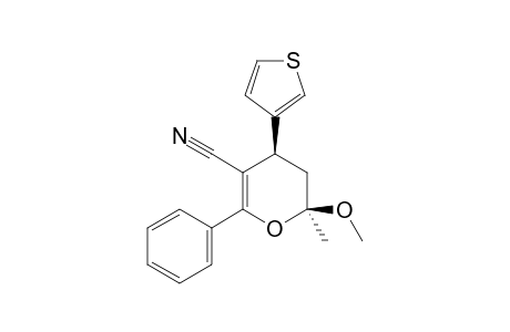 (2rs,4sr)-2-Methoxy-2-methyl-3,4-dihydro-6-phenyl-4-(4'-thienyl)-2H-pyran-5-carbonitrile