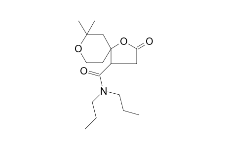 1,8-dioxaspiro[4.5]decane-4-carboxamide, 7,7-dimethyl-2-oxo-N,N-dipropyl-