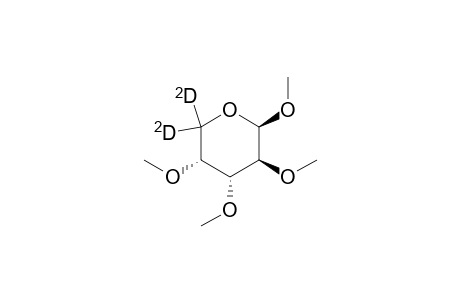 Methyl-2,3,4-tri-O-methyl-.beta.-D-arabopyranoside-5,5-D2