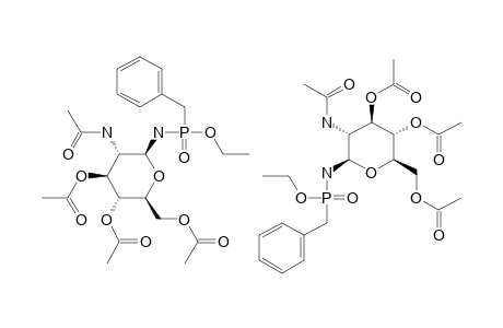 ETHYL_N-(2-ACETAMIDO-3,4,6-TRI-O-ACETYL-2-DEOXY-BETA-D-GLUCOPYRANOSYL)-BENZYLPHOSPHONAMIDE