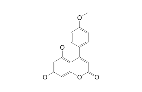NIVETIN;5,7-DIHYDROXY-4-(4'-METHOXYPHENYL)-COUMARIN