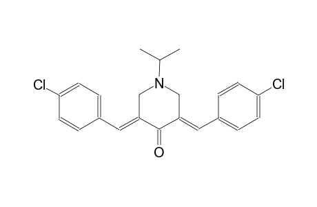 (3E,5E)-3,5-bis(4-chlorobenzylidene)-1-isopropyl-4-piperidinone