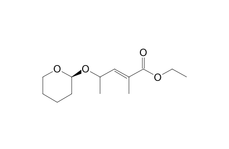 Ethyl (S)-2-Methyl-4-[(2-tetrahydropyranyl)oxy]-2E-pentenoate