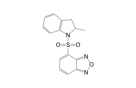2,1,3-benzoxadiazole, 4-[(2,3-dihydro-2-methyl-1H-indol-1-yl)sulfonyl]-