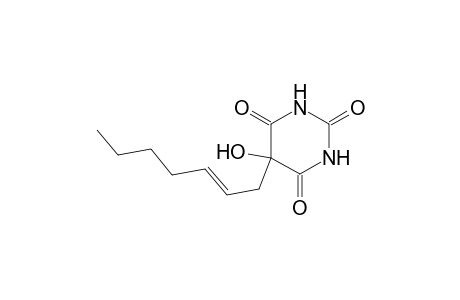 1-(5-Hydroxy-2,4,6-trioxohexahydropyrimidin-5-yl)-2-heptene