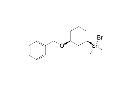 Stannane, bromodimethyl[3-(phenylmethoxy)cyclohexyl]-, cis-