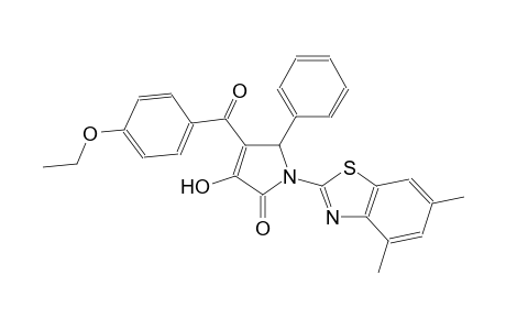 1-(4,6-dimethyl-1,3-benzothiazol-2-yl)-4-(4-ethoxybenzoyl)-3-hydroxy-5-phenyl-1,5-dihydro-2H-pyrrol-2-one