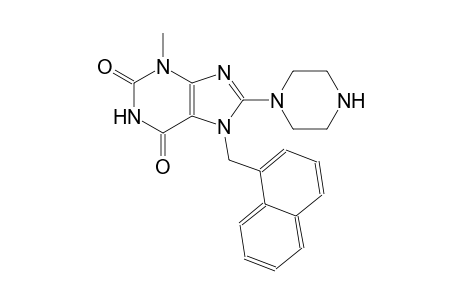 3-methyl-7-(1-naphthylmethyl)-8-(1-piperazinyl)-3,7-dihydro-1H-purine-2,6-dione
