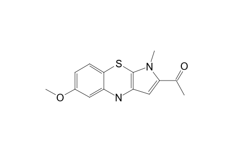 2-ACETYL-6-METHOXY-1-METHYL-1,4-DIHYDRO-4H-PYRROLO-[2,3-B]-[1,4]-BENZOTHIAZINE