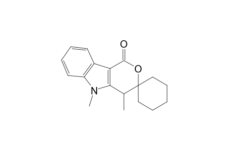 Spiro[cyclohexane-1,3'(1'H)-pyrano[4,3-b]indol]-1'-one, 4',5'-dihydro-4',5'-dimethyl-