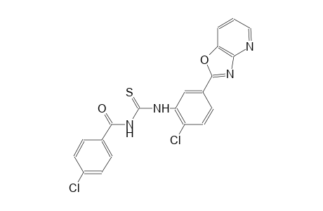 thiourea, N-(4-chlorobenzoyl)-N'-(2-chloro-5-oxazolo[4,5-b]pyridin-2-ylphenyl)-