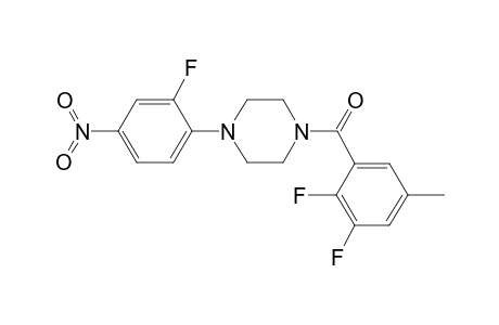 (2,3-Difluoro-5-methyl-phenyl)-[4-(2-fluoro-4-nitro-phenyl)-piperazin-1-yl]-methanone