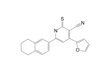 4-(FURAN-2-YL)-6-(1,2,3,4-TETRAHYDRONAPHTHALEN-6-YL)-2-THIOXO)-1,2-DIHYDROPYRIDINE-3-CARBONITRILE