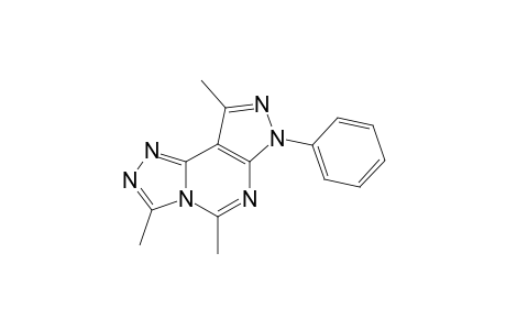 3,5,9-Trimethyl-7-phenyl-7H-pyrazolo[4,3-e]-(1,2,4)-triazolo[4,3-c]pyrimidine