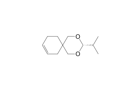 2,4-Dioxaspiro[5.5]undec-8-ene, 3-(1-methylethyl)-, trans-