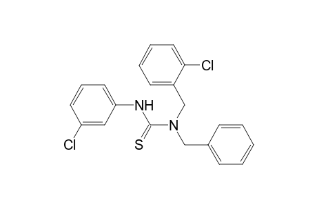 1-Benzyl-3-(3-chlorophenyl)-1-[(2-chlorophenyl)methyl]thiourea