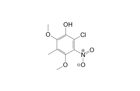 2-Chloro-4,6-dimethoxy-5-methyl-3-nitrophenol