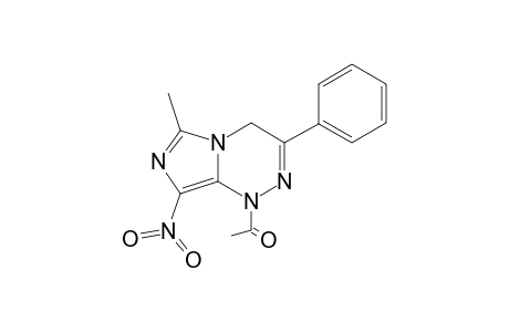 1-Acetyl-6-methyl-8-nitro-3-phenyl-1,4-dihydroimidazo[5,1-c][1,2,4]triazine