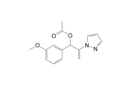1-(3-Methoxyphenyl)-2-(1H-pyrazol-1-yl)allyl acetate