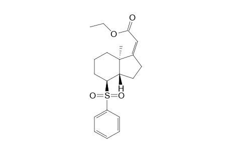 (Z,3aS,4S,7aR)-(4-Benzenesulfonyl-7a-methyl-octahydroinden-1-ylidene)acetic acid ethyl ester