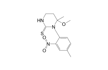 6-Methoxy-6-methyl-1-(4-methyl-2-nitro-phenyl)-1,3-diazinane-2-thione