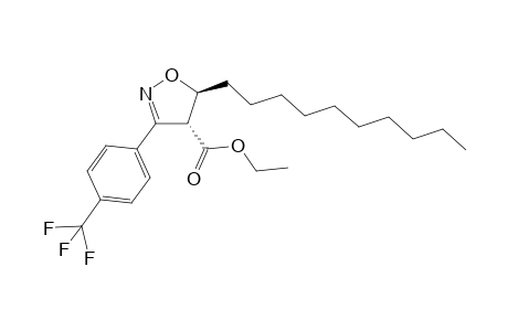 Ethyl 3-(4-trifluoromethylphenyl)-4,5-dihydroisoxazole-5-decyl-4-carboxylate