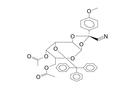 3-O-TRITYL-4,6-DI-O-ACETYL-1,2-O-[ALPHA-(EXO-CYANO)-(4-METHOXYBENZYLIDENE)]-ALPHA-D-GALACTOPYRANOSE