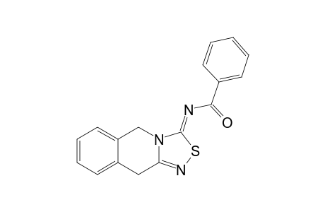 5,10-Dihydro-3-benzoylimino-3H-[1,2,4]thiadiazolo[4,3-b]isoquinoline