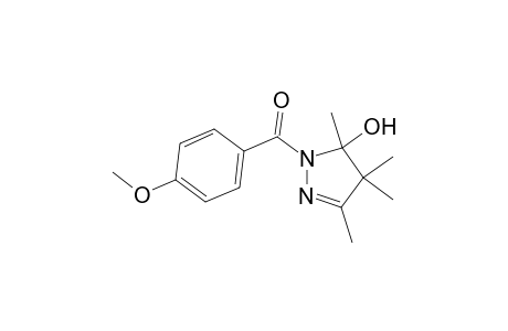 (4-methoxyphenyl)-(3,4,4,5-tetramethyl-5-oxidanyl-pyrazol-1-yl)methanone