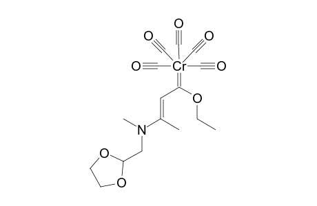Pentacarbonyl-{3-[(1',3'-dioxolan-2'-ylmethyl)methylamino]-1-ethoxy-2-buten-1-ylidene}-chromium