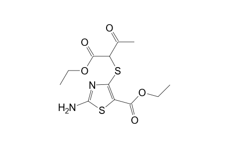 Ethyl 2-[2-amino-5-(ethoxycarbonyl)-4-thiazolylthio]acetoacetate