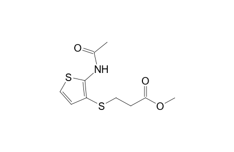 Methyl 3-(2'-acetylamino-3'-thienylthio)propionate