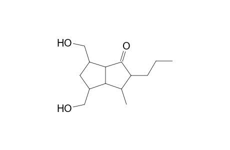 4,6-Bis(hydroxymethyl)-3-methyl-2-propylhexahydropentalen-1(2H)-one