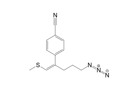 5-Azido-1-(methylthio)-2-(4'-cyanophenyl)pent-1-ene