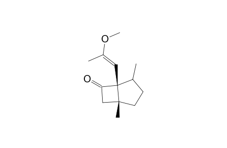 1-(2-Methoxypropenyl)-2,5-dimethylbicyclo[3.2.0]heptan-7-one