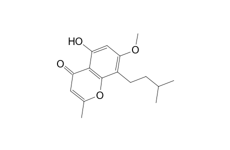 Chromone, 5-hydroxy-8-isopentyl-7-methoxy-2-methyl-