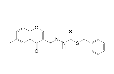 Benzyl 2-[(6,8-dimethylchromon-3-yl)methylidene]hydrazinecarbodithioate