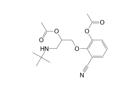 1-cyano-2-(2-acetoxy-3-(t-butyl-amino)-propoxy)-3-acetoxy-benzene